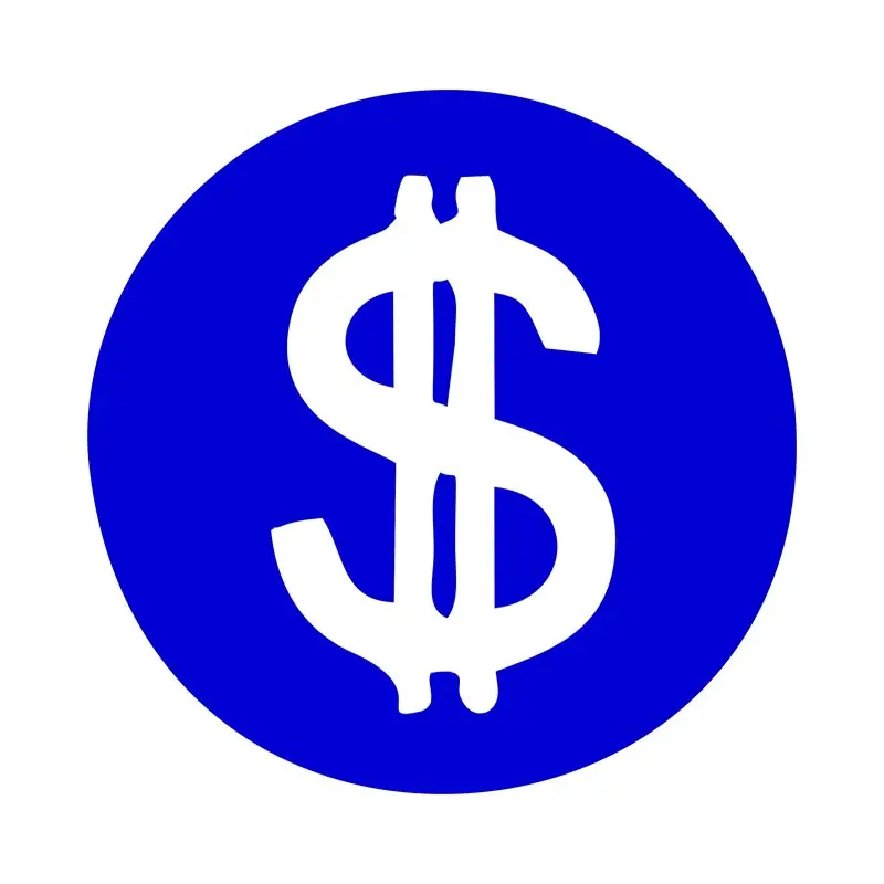 Impressive Dollar Sign Symbol 4th of July Vector Art