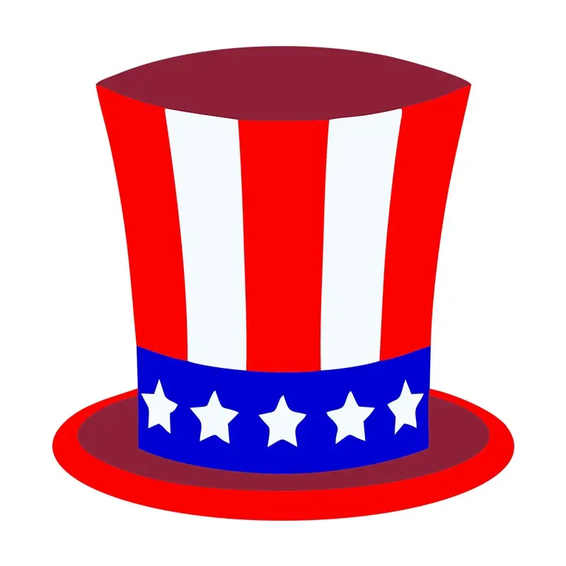 Uncle Sam Hat Embroidery Design – Patriotic USA Theme