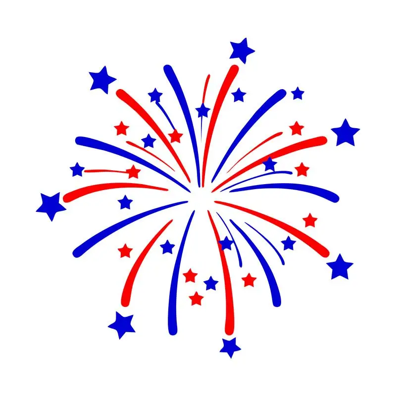USA Independence Day Firework Vector
