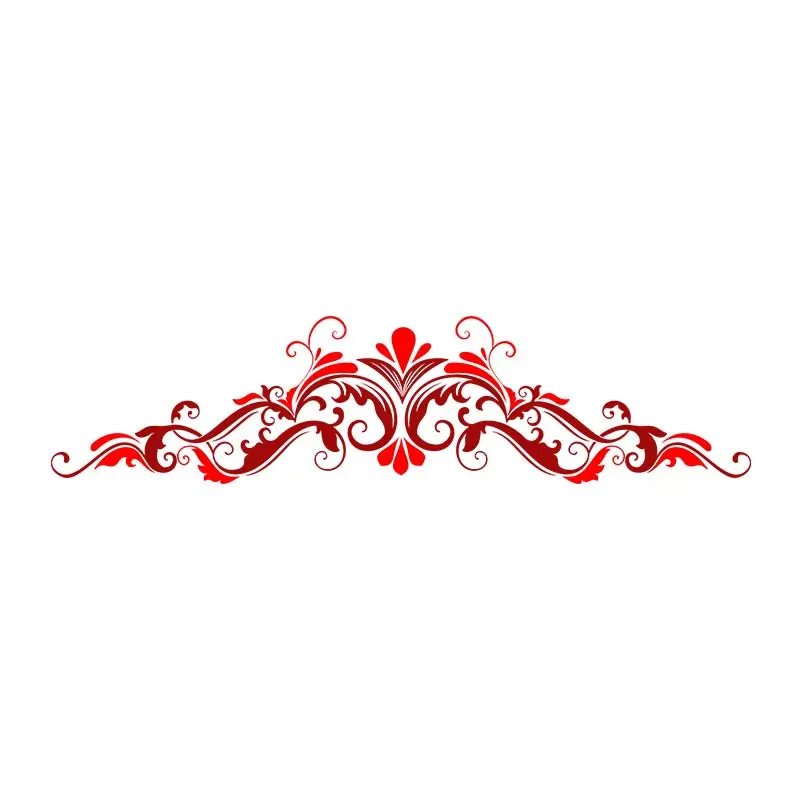Red and Maroon Intricate Border Vector Art