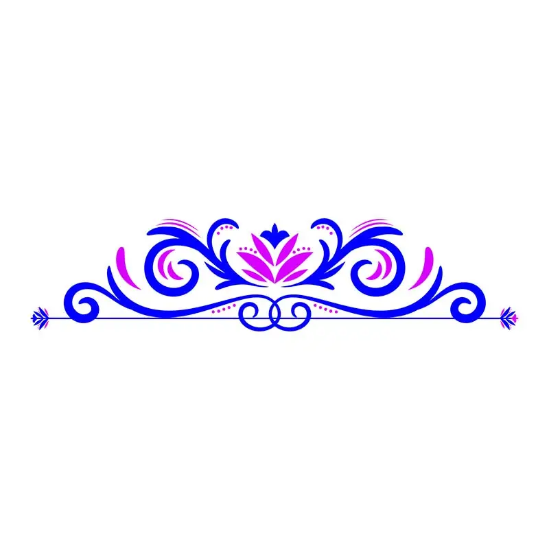 Intricate Neon Border Vector Art