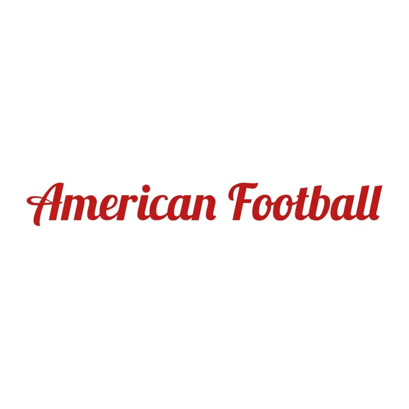 Red Colored American Football Vector Art
