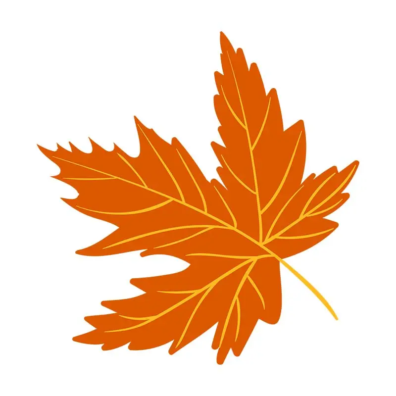 Autumn Light Brown Maple Leaf Vector Art