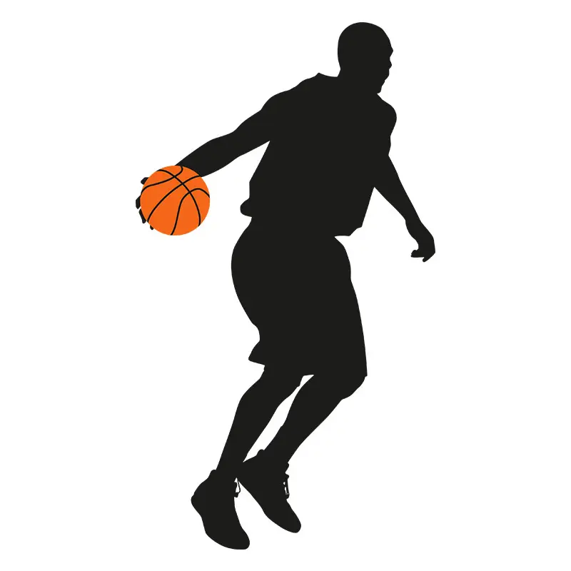 Basketball Player Silhouette Art