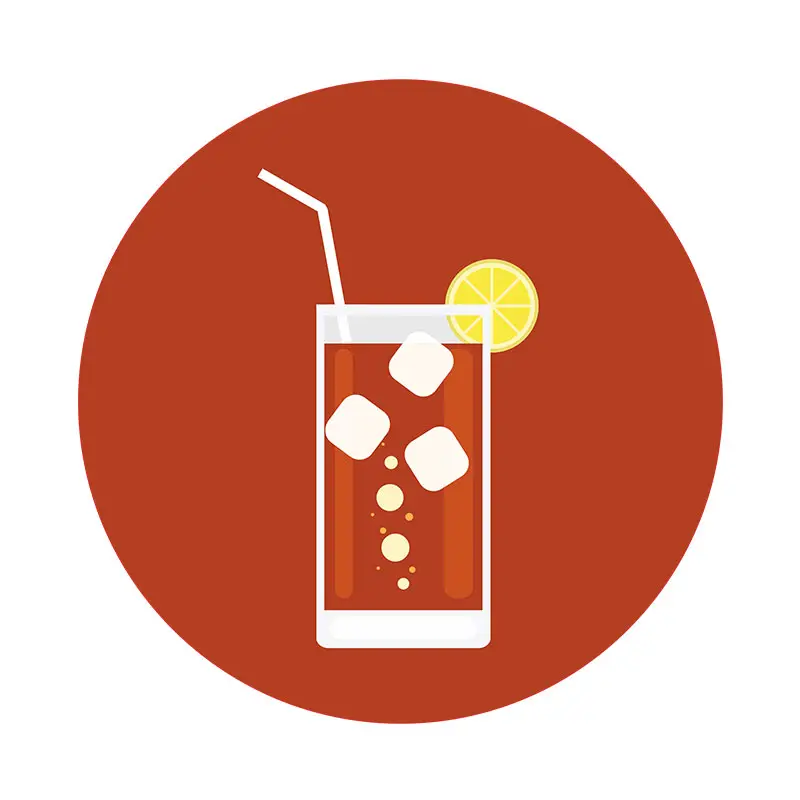 Fresh Mouth-Watering Vodka Tonic Vector Art