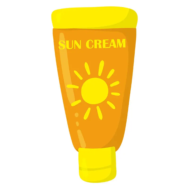 Astonishing Sun Cream Vector Art