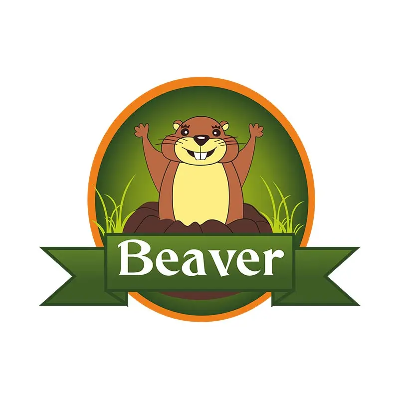 Exciting and Friendly Beaver Vector Art