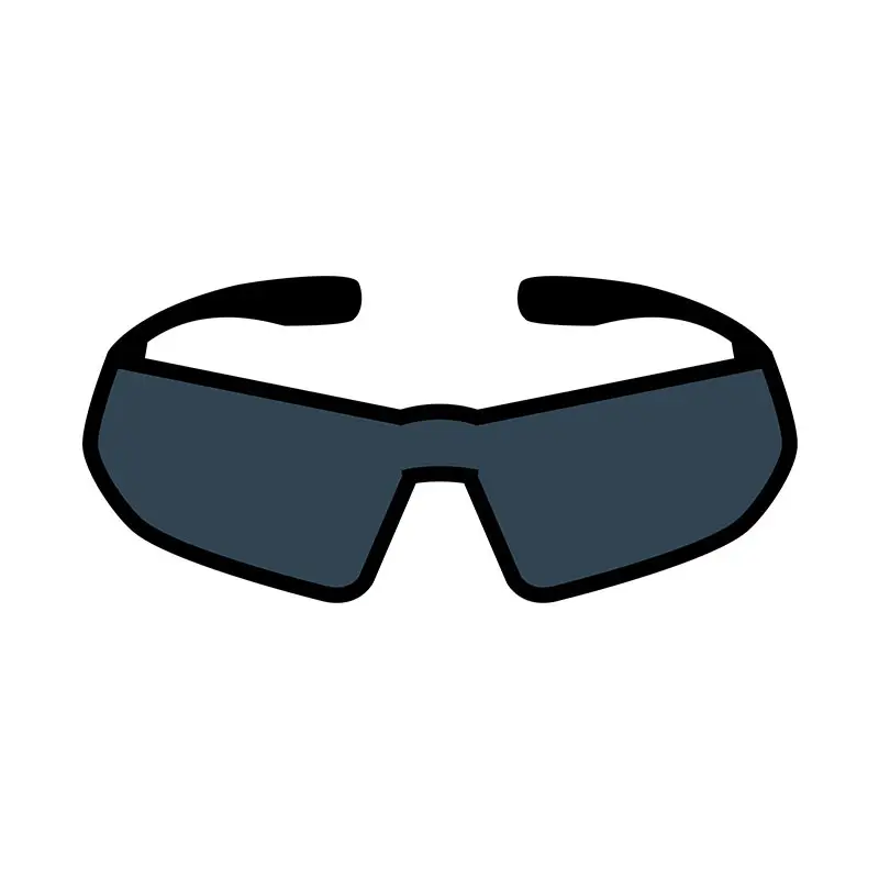Cyclist Sports Sunglasses Vector Art