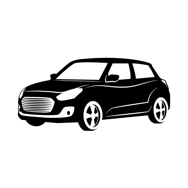 Mini Cooper Car Silhouette Art