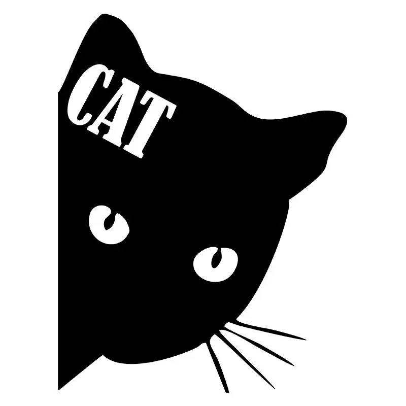 Lurking Cat Silhouette Art
