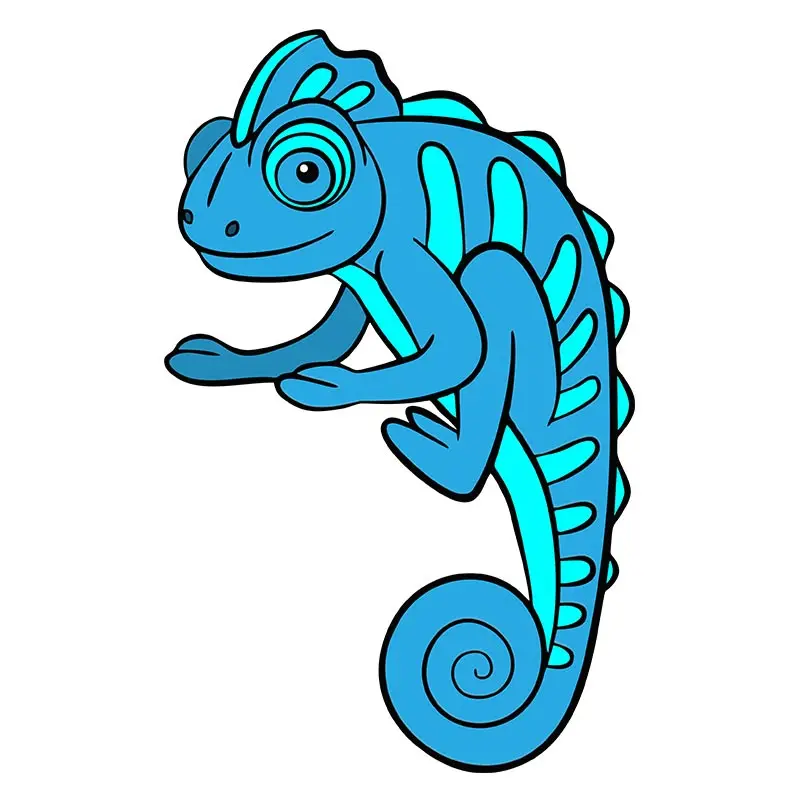 Panther Chameleon Vector Art