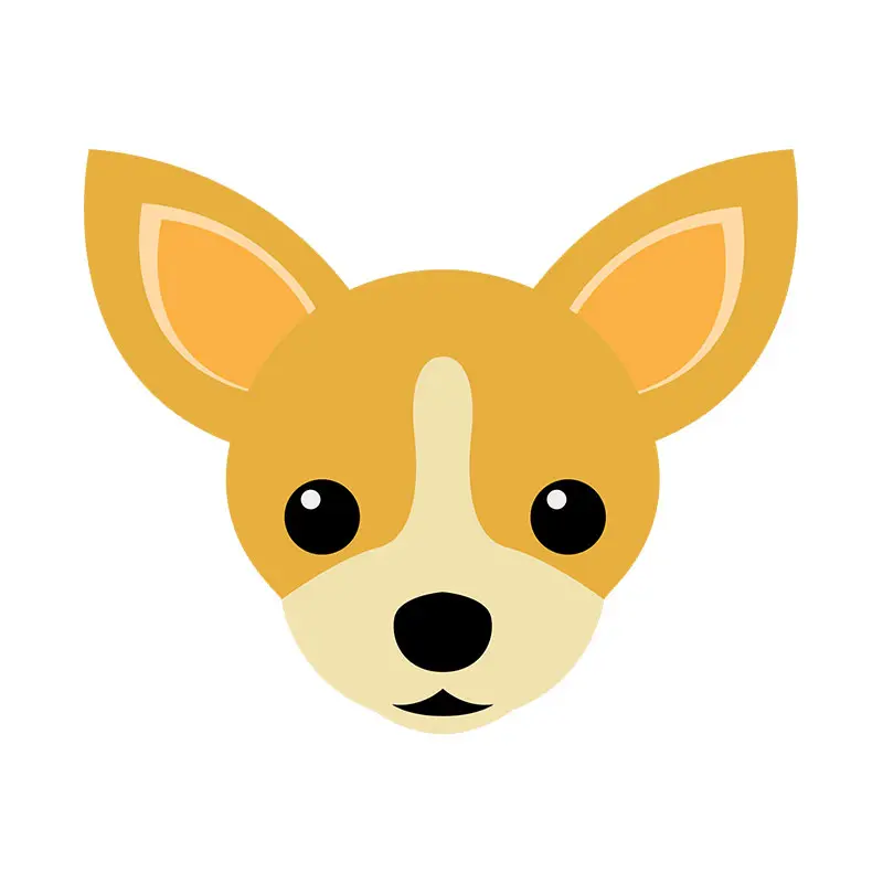 Fascinating Chihuahua Face Vector Art