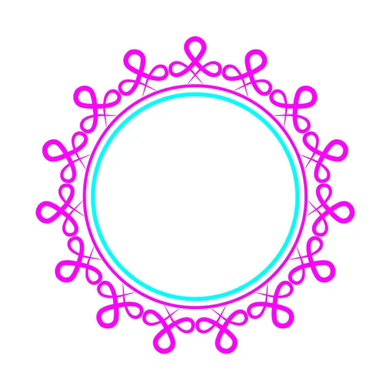 Solicitous Celtic Mandala Circle Border Vector Art