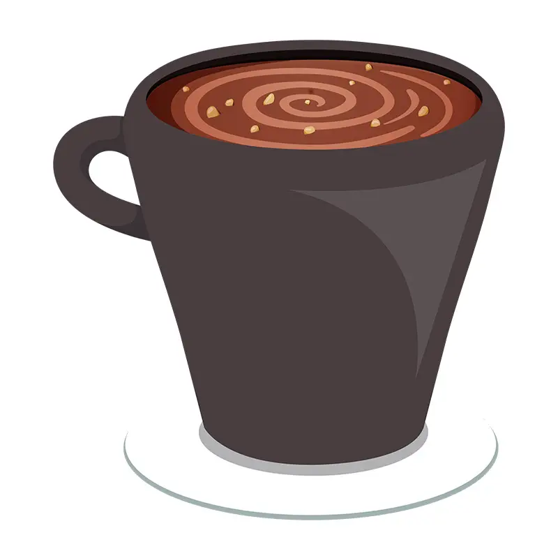 Luring Long Black Coffee in Mug Vector Art