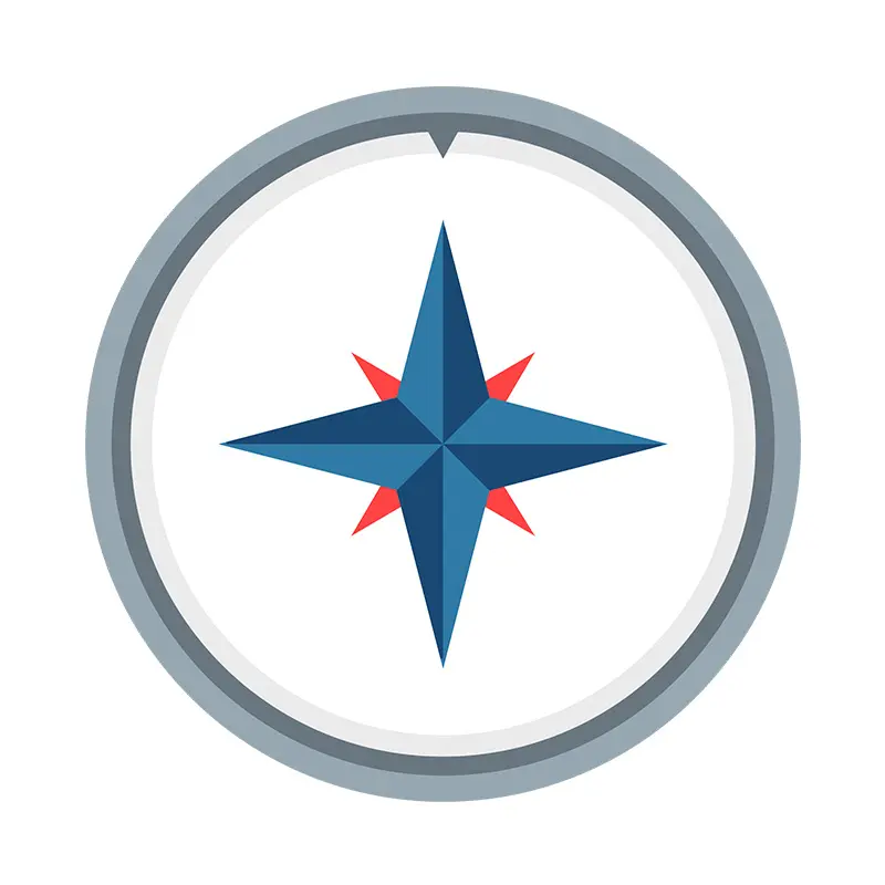 Precise Base Compass Vector Art