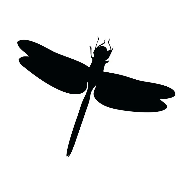 Big Wandering Dragonfly Silhouette Art