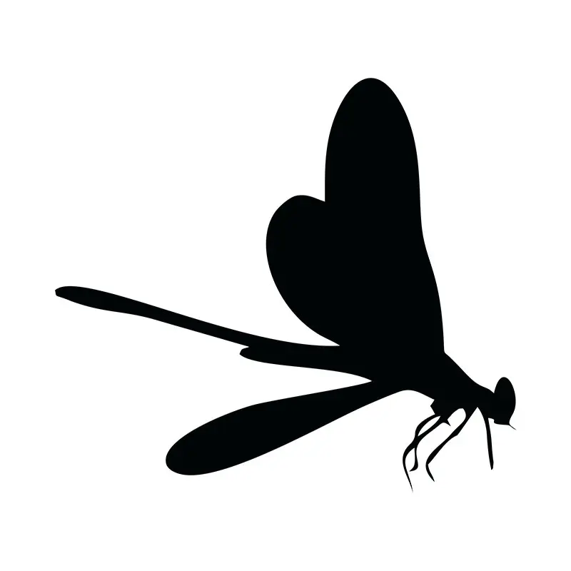 Eastern Amberwing Dragonfly Silhouette Art