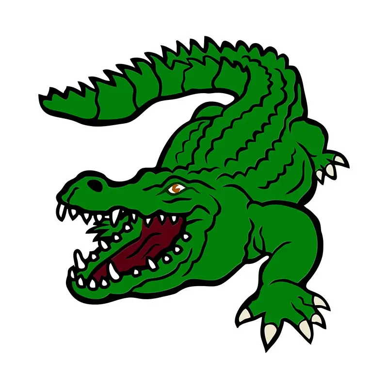 Outrageous Crocodile Vector Art