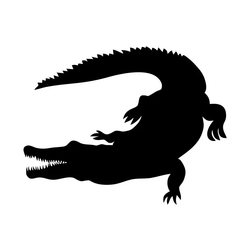 Dire Crocodile Silhouette Art