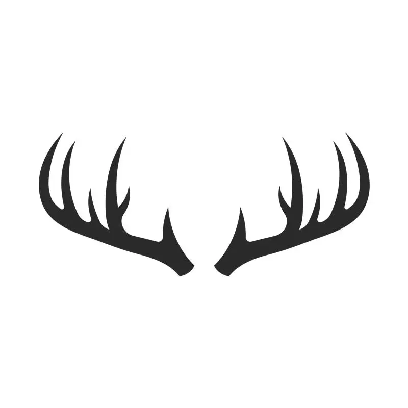 Stunning Deer's Antlers Silhouette Art