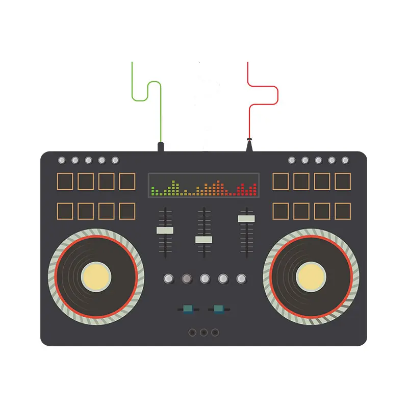 Multi Purpose DJ System Controller Vector Art
