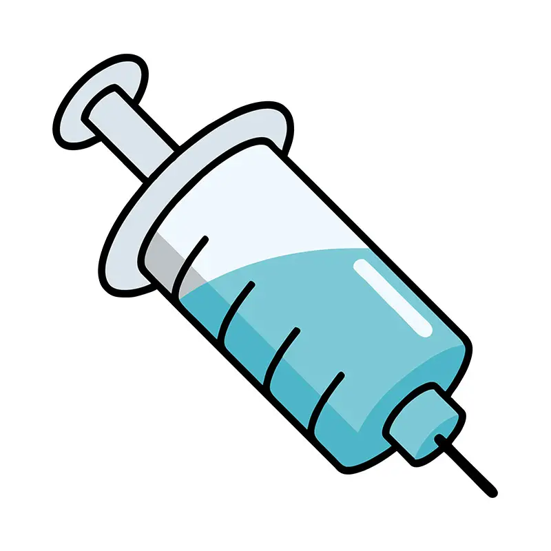 Hypodermic Insulin Syringe Vector Art