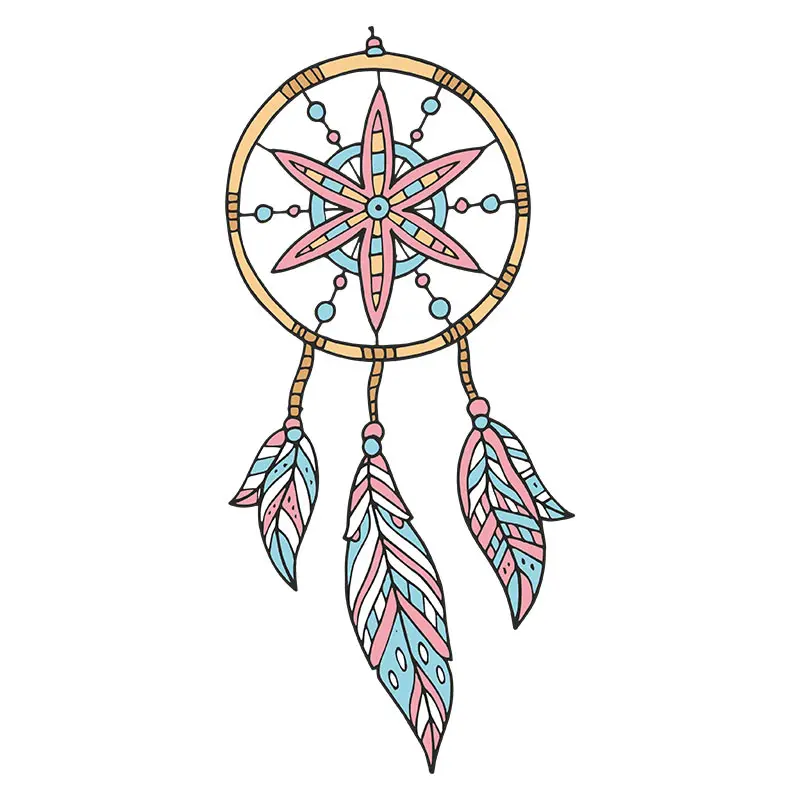 Elegant Feathered Dream Catcher Vector Art