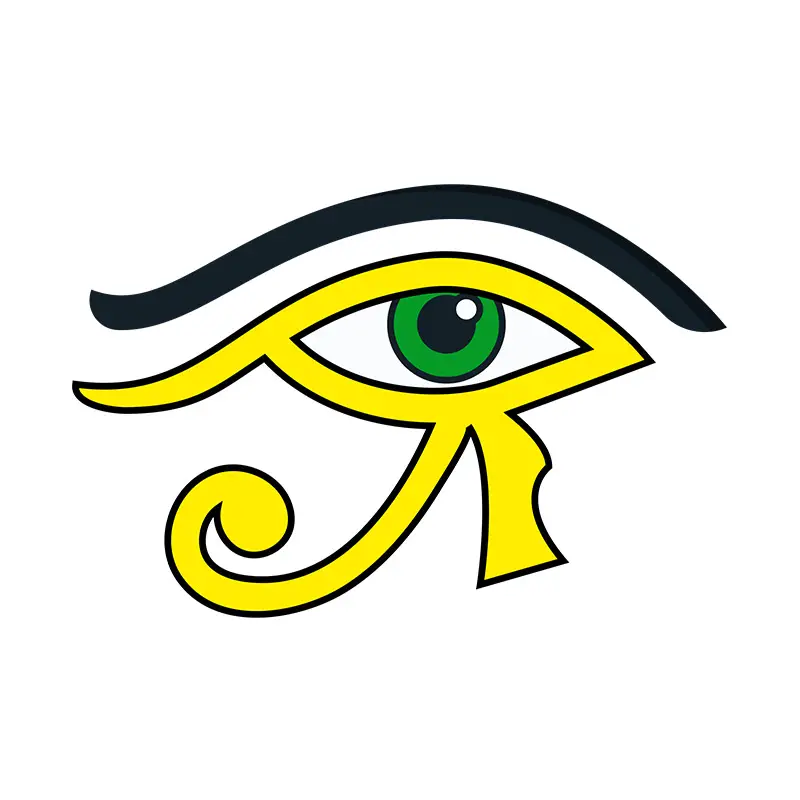 Protective Egyptian Eye of Ra Vector Art