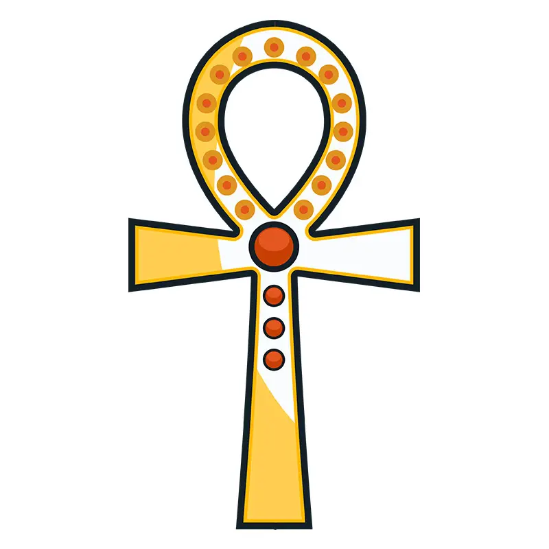 Eternal Egyptian Ankh Vector Art