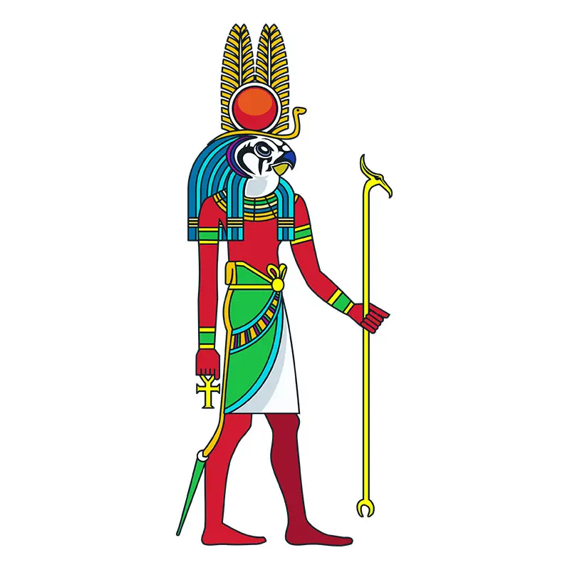 Divine Amun-Ra the Egyptian God Vector Art