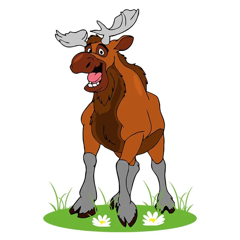 Joyous Humongous ElK Vector Art