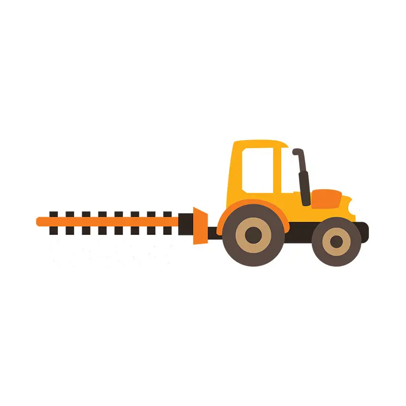 Agricultural Farm Tractor Vector Art