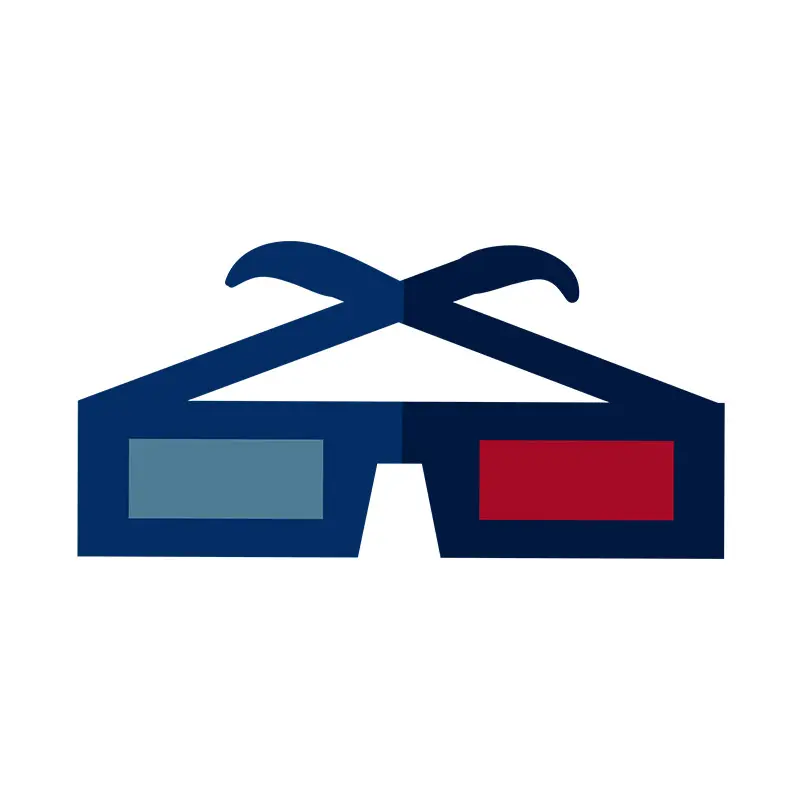 Modern and Advanced 3D Glasses Vector Art