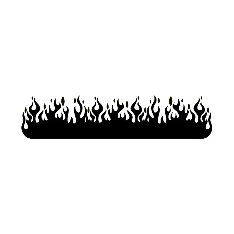Burning Field Flames Silhouette Art