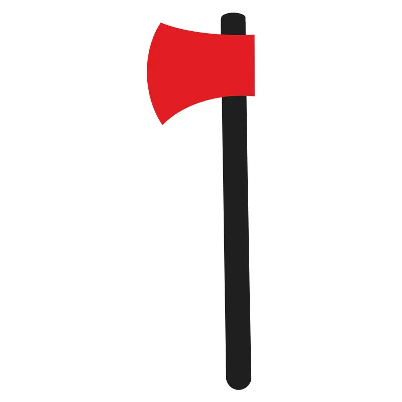 Protective Fireman Axe Vector Art