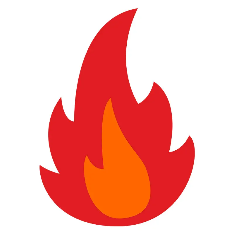 Igniting Flame Red Hot Flame Vector Art