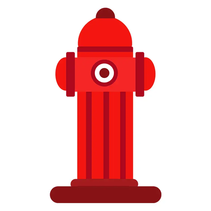 Flushing Fire Hydrant Fireplug Vector Art