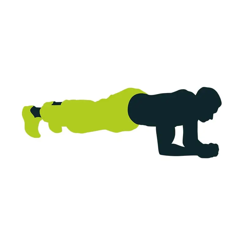 Plank Position Exercise Vector Art
