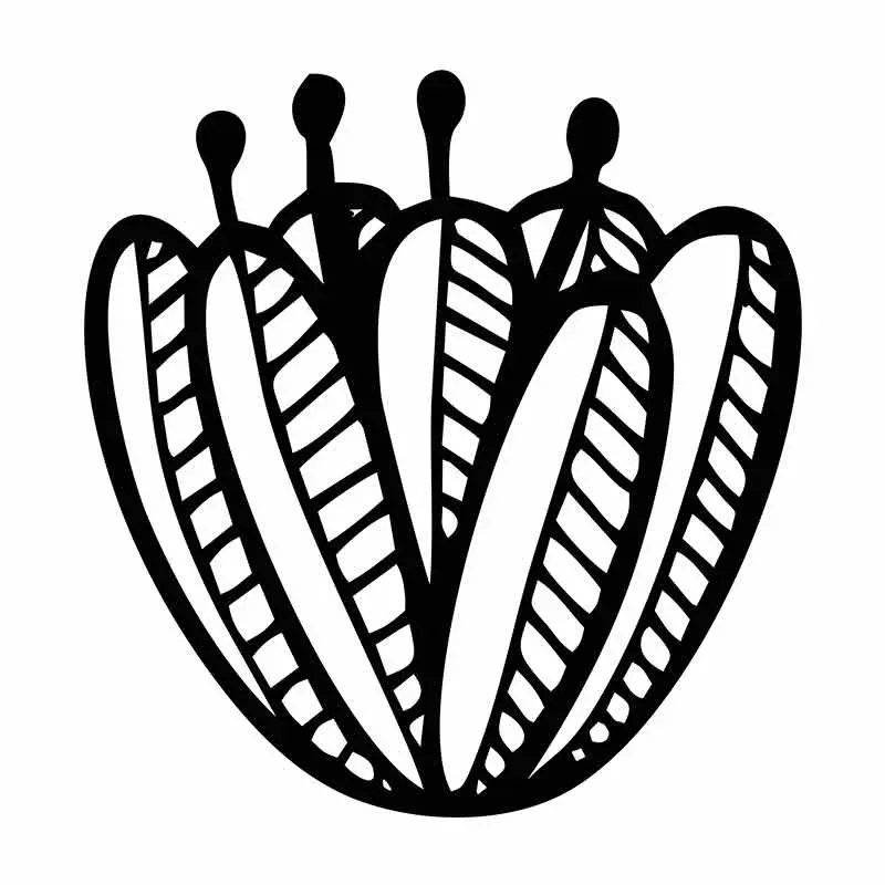 Indoor Amaryllis Flower Silhouette Art