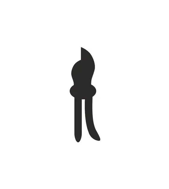 Robust Garden Hand Pruners Silhouette Art