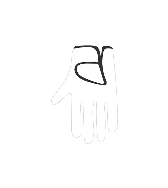 Downside Golf Gloves Silhouette Art