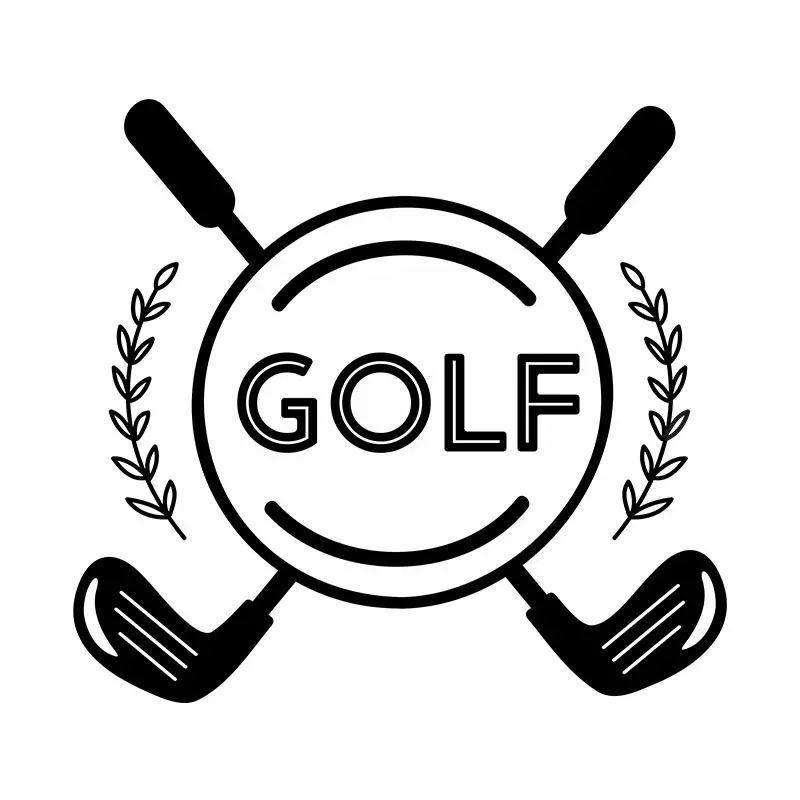 Popular Golf Clubs Logo Silhouette Art