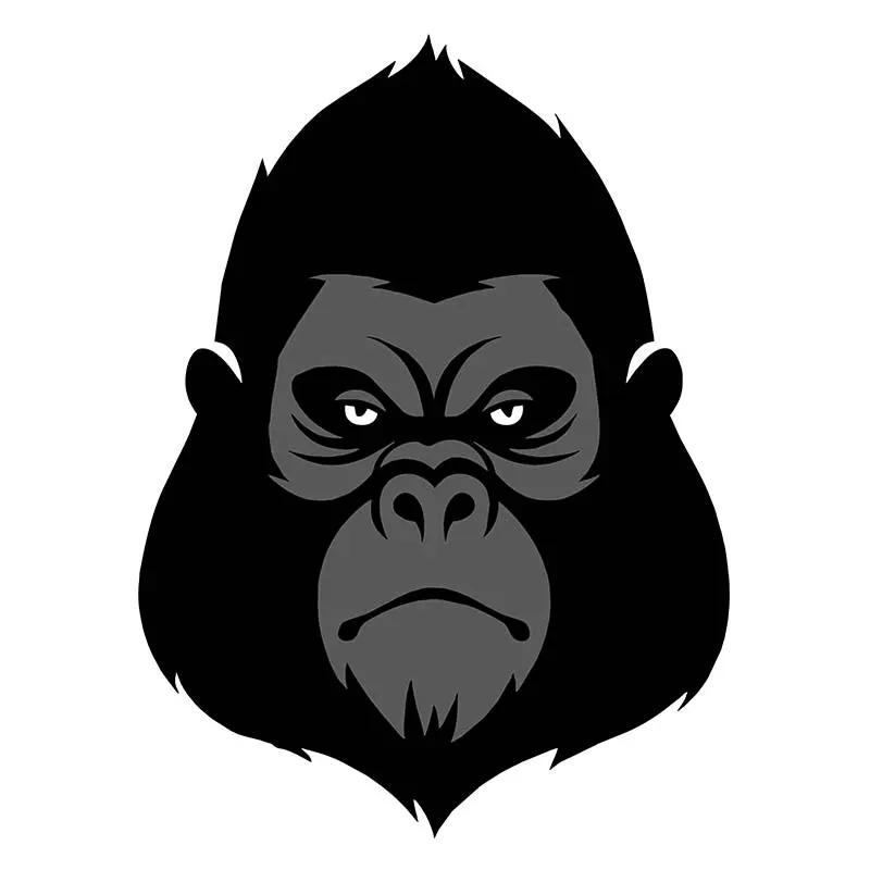 Dangerous Gorilla Head Vector