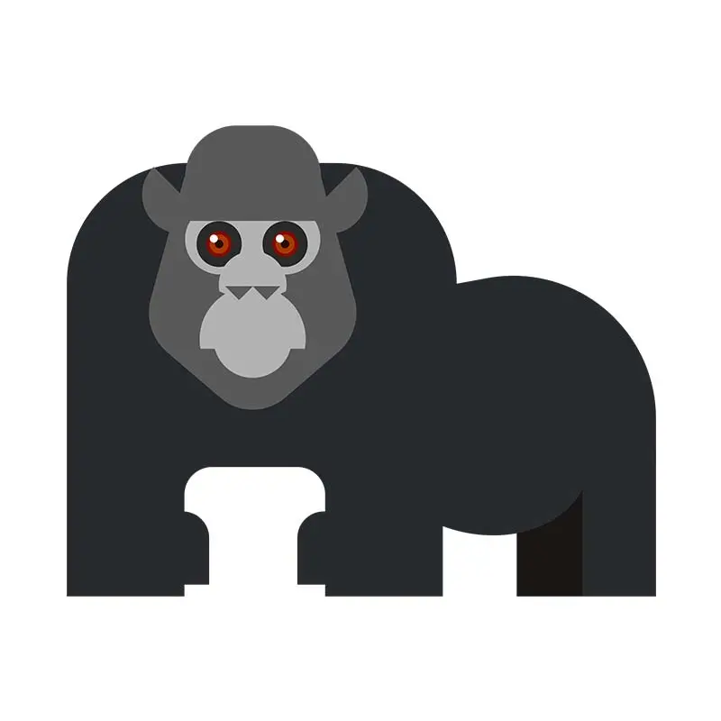 Horror Gorilla Vector