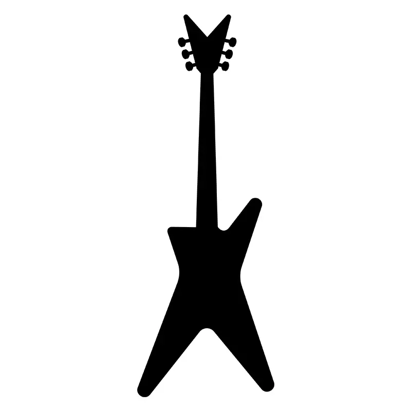 Vintage Electric Guitar Silhouette Art