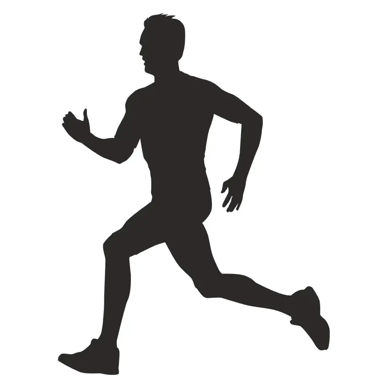 Warm up Drilling Gym Exercise Silhouette Art