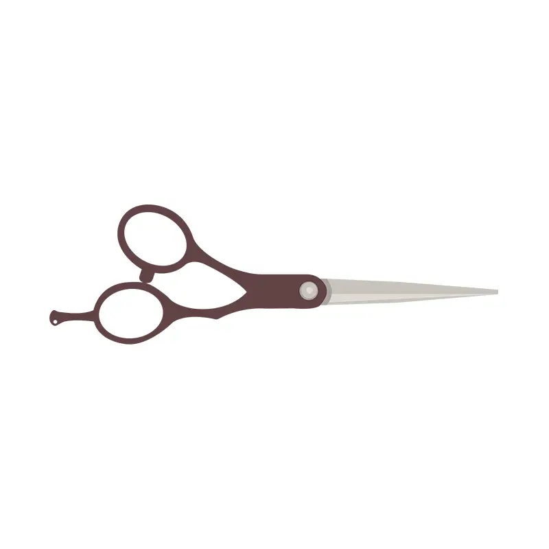 Glossy Hairdressing Shear Scissor Vector Art