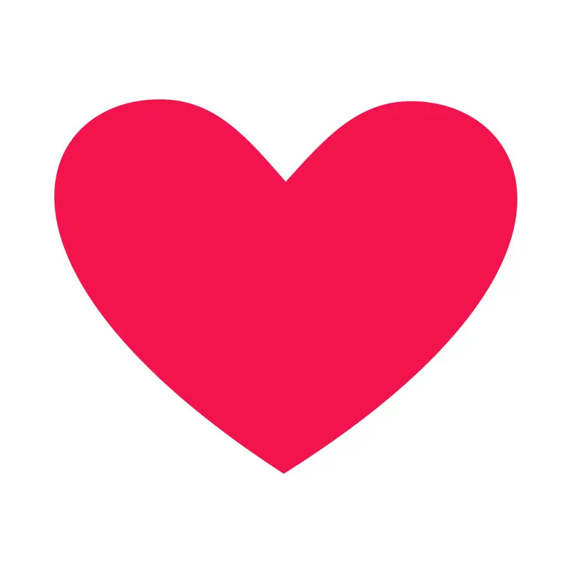 Amaranth Color Heart Vector Art