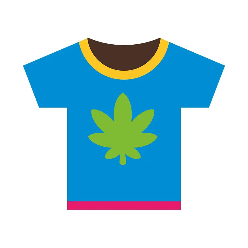 Cannabis Leaf Marijauna Weed Tees Vector Art