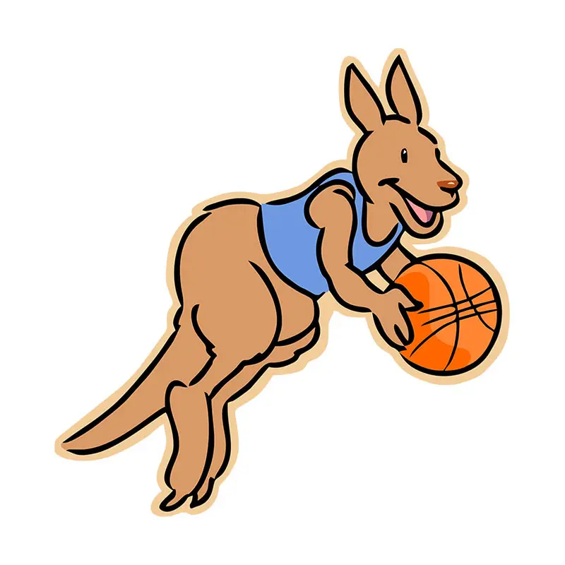 Basket Ball Kangaroo Vector Art